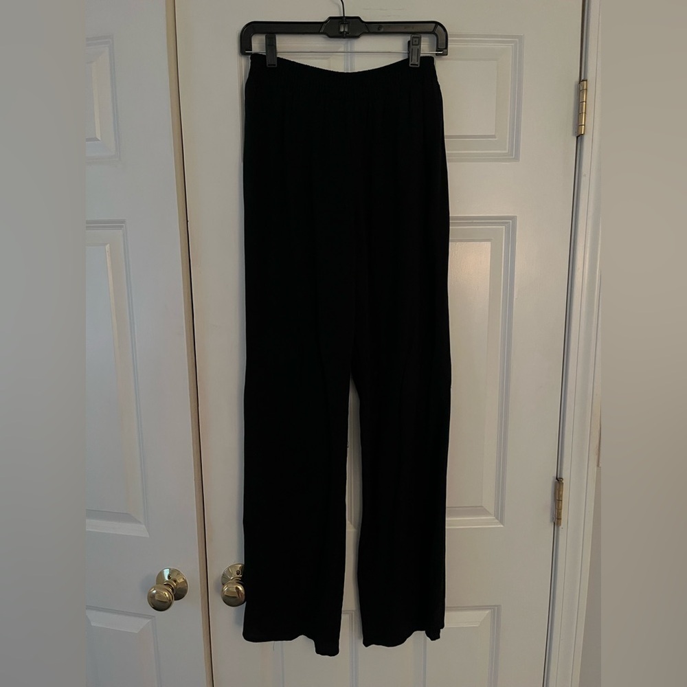 Honey Belle Black Wide Leg Trousers
